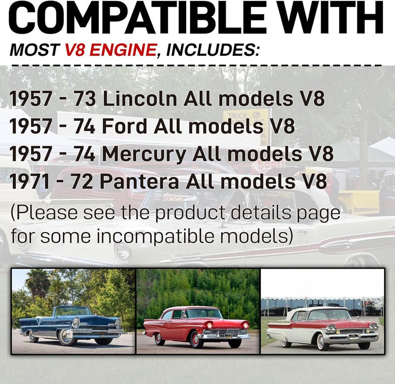 VODCACA 1281 Ignition Conversion Kit Compatible With 1957-1974 Ford 8 Cylinder, Ignitor Kit Replace For Pertronix - Image 2
